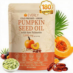Everly Huile de Pépin de Citrouille 3000mg gélules dans leur emballage