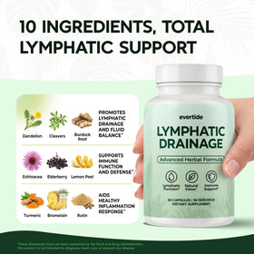 Evertide Complément Drainage Lymphatique 60 capsules avec étiquette