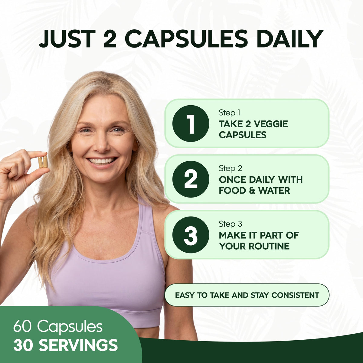Evertide Complément Drainage Lymphatique 60 capsules sur table