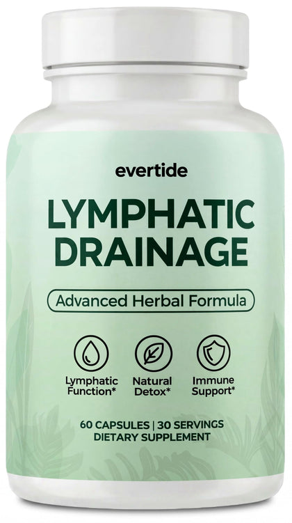 Evertide Complément Drainage Lymphatique 60 capsules vue de face