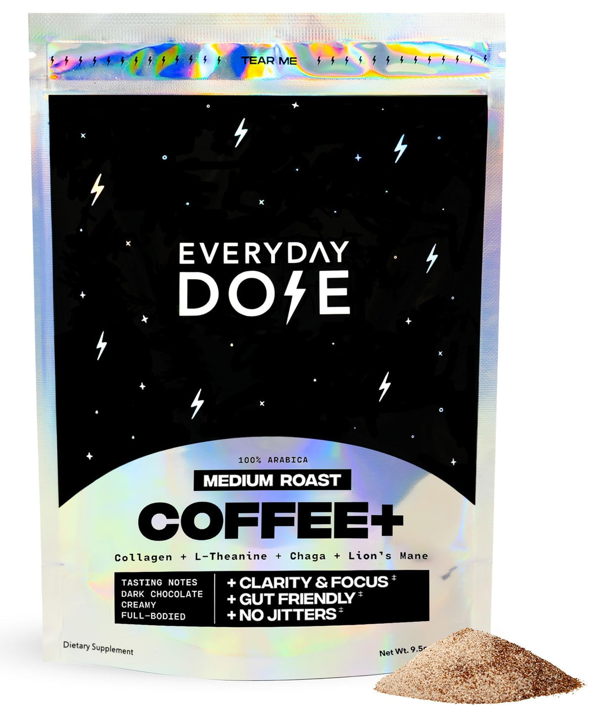 Everyday Dose café de champignon 90mg de caféine vue avant