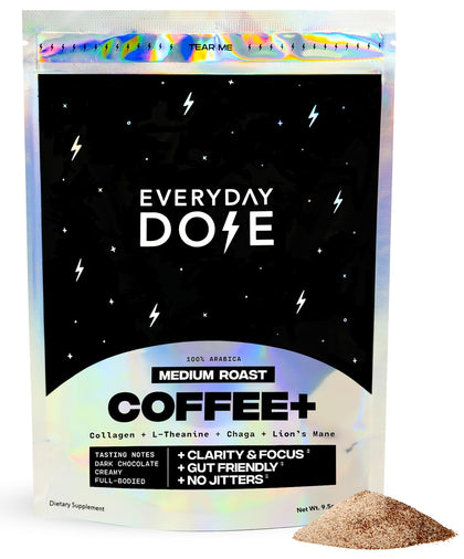 Everyday Dose café de champignon 90mg de caféine vue avant