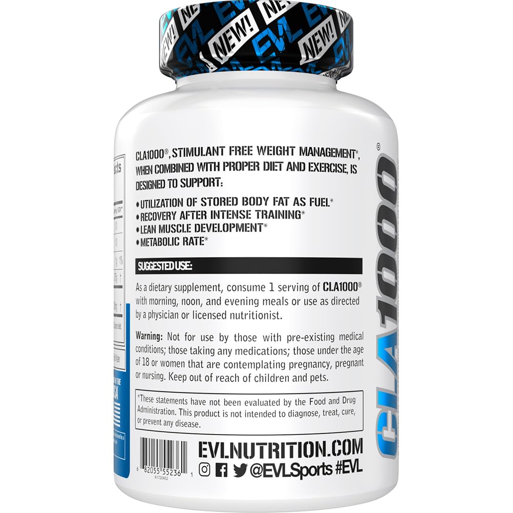 Evlution CLA 1000mg Acide Linoléique Conjugué gélules ouvertes