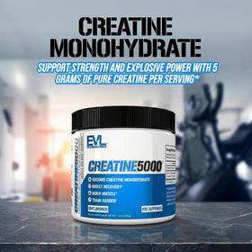 Evlution Creatine 5000 poudre 500g vue arrière