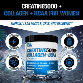 Evlution Creatine5000 Collagène BCAA 500g emballage