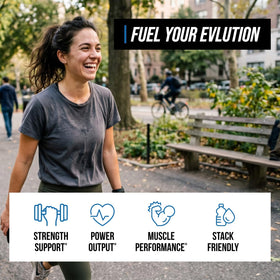 Evlution Creatine5000 Collagène BCAA 500g en action lors d'un entraînement
