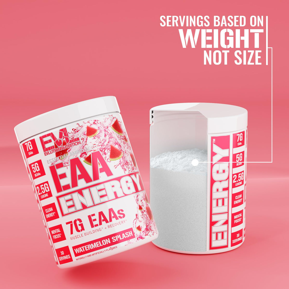 Evlution EAA Poudre d'Amino Acides Essentiels 390g saveur Watermelon Splash