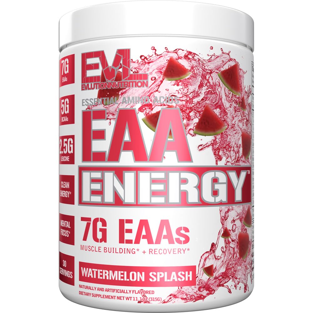 Evlution EAA Poudre d'Amino Acides Essentiels 390g vue de face