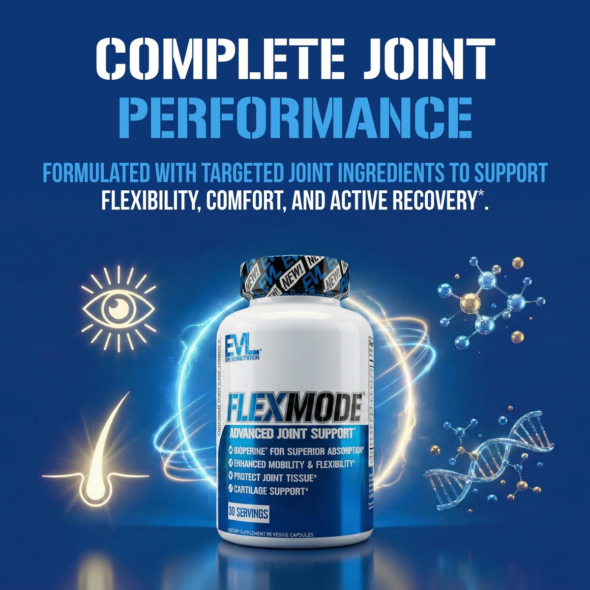 Evlution FlexMode complément articulaire 30 servings avec des ingrédients naturels