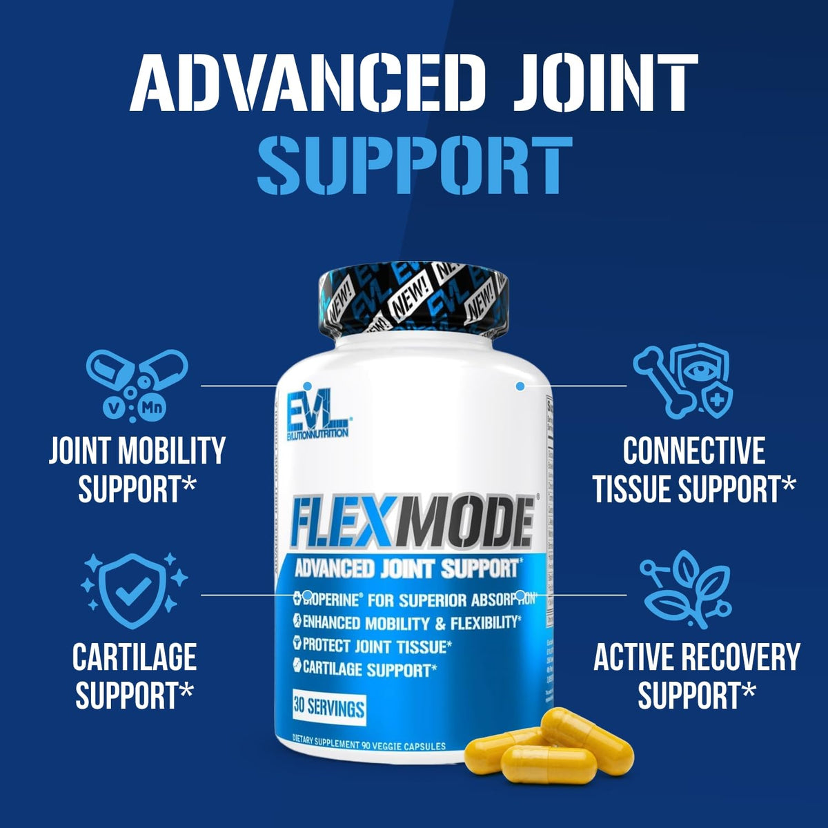 Evlution FlexMode complément articulaire 30 servings côté gauche