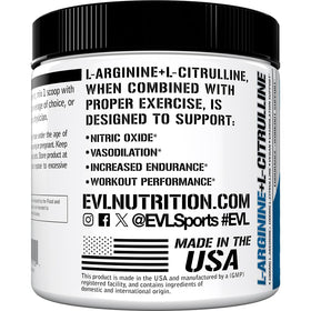 Evlution L-Arginine & L-Citrulline Poudre 150 Portions vue de côté