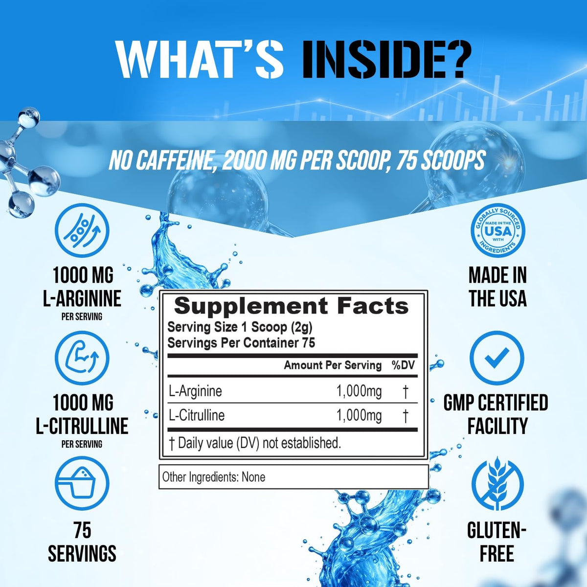 Evlution L-Arginine & L-Citrulline Poudre avec shaker