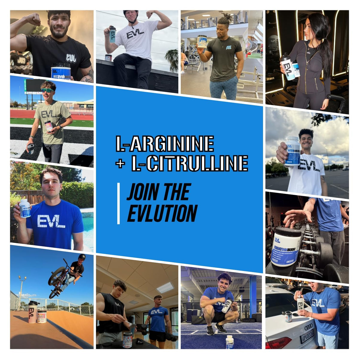 Evlution L-Arginine & L-Citrulline Poudre contenu