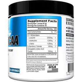 Evlution LeanBCAA Poudre Blue Raz avec cuillère doseuse
