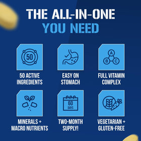 Evlution Vitamode multivitamines pour hommes 60 servings arrière