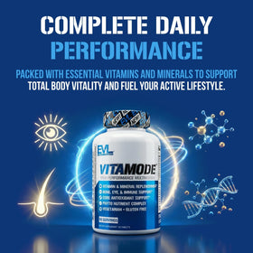Evlution Vitamode multivitamines pour hommes 60 servings en usage