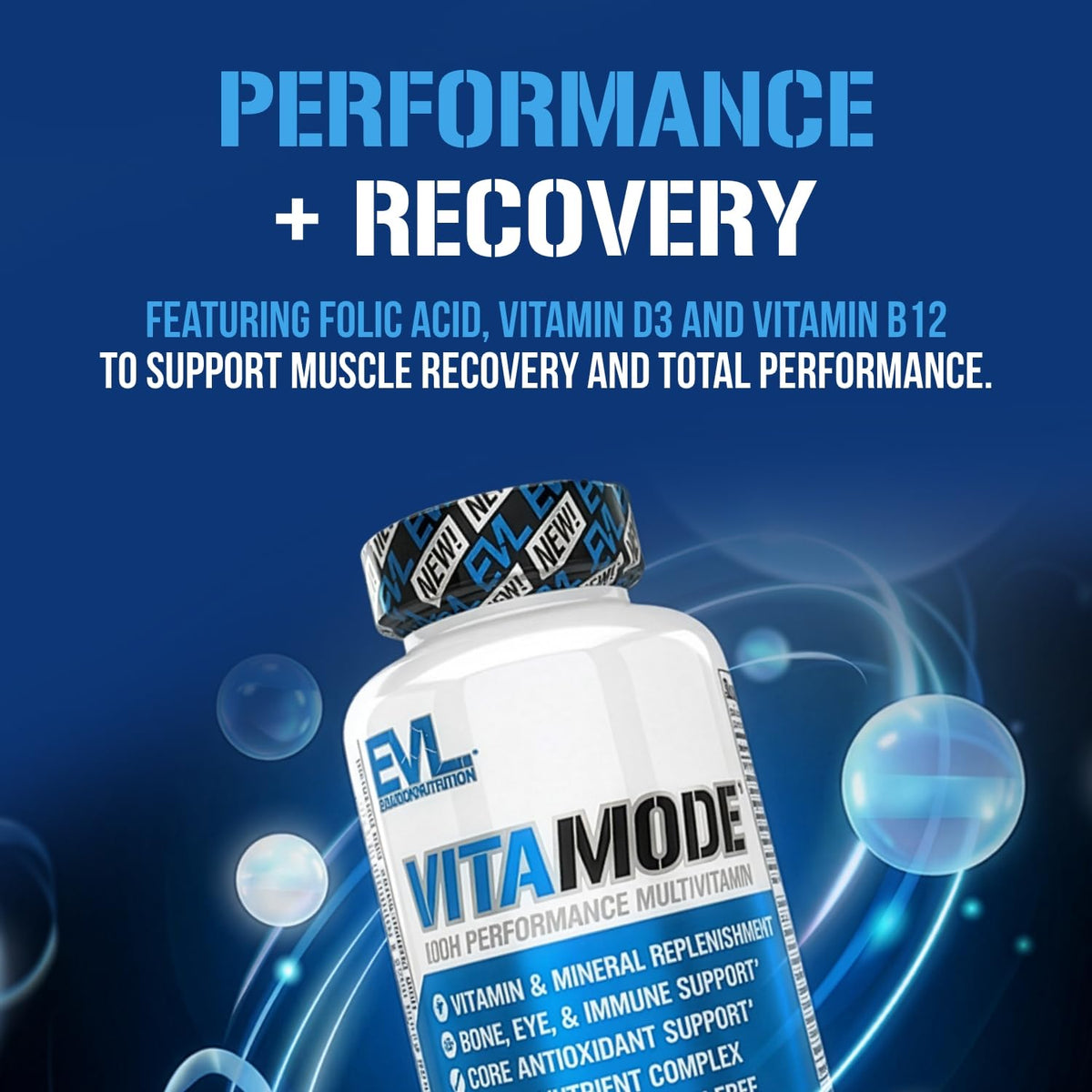 Evlution Vitamode multivitamines pour hommes 60 servings ouvert