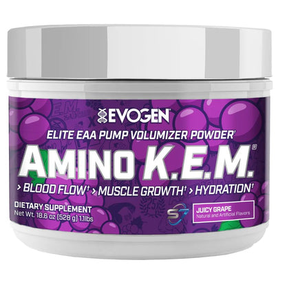 Evogen Amino K.E.M. EAA & BCAA 30 servings packaging front view