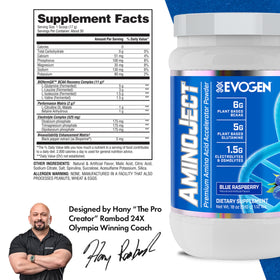Evogen AminoJect poudre dans un verre d'eau