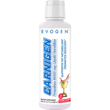Evogen Carnigen Liquide 3000 mg Acétyl-L-Carnitine bouteille vue de face