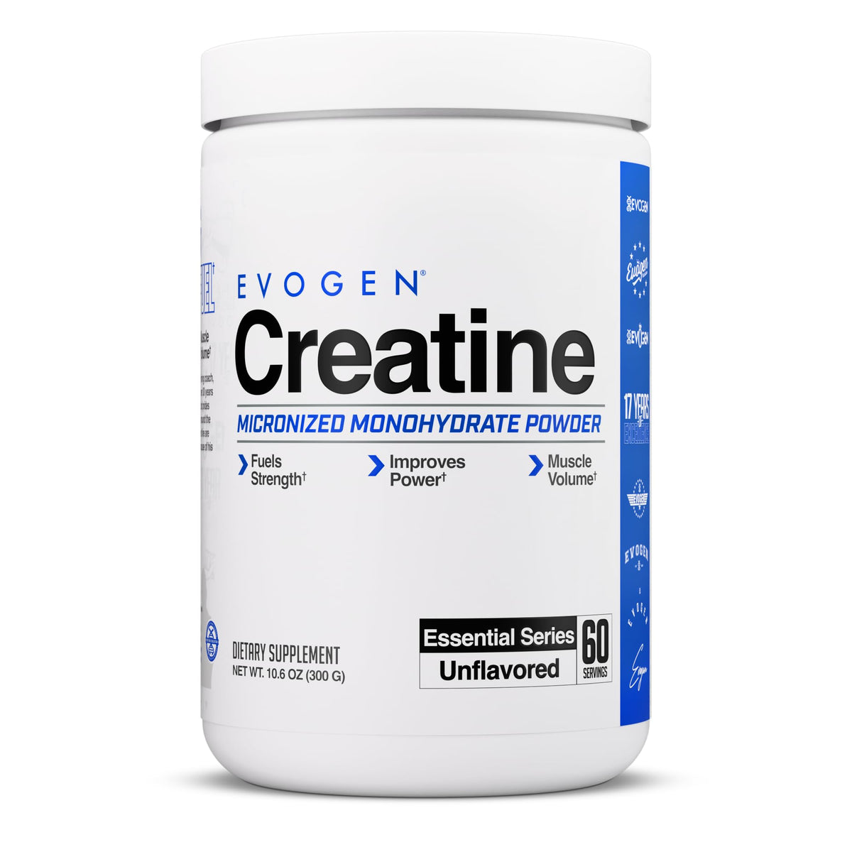 Evogen Créatine Monohydrate Micronisée 372g vue de face