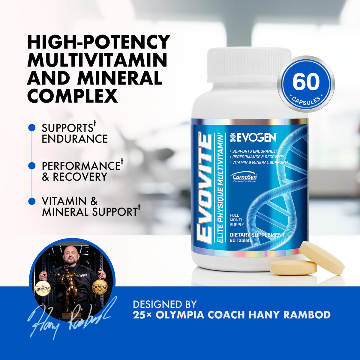 Evogen Evovite Multivitamines 30 Comprimés côté
