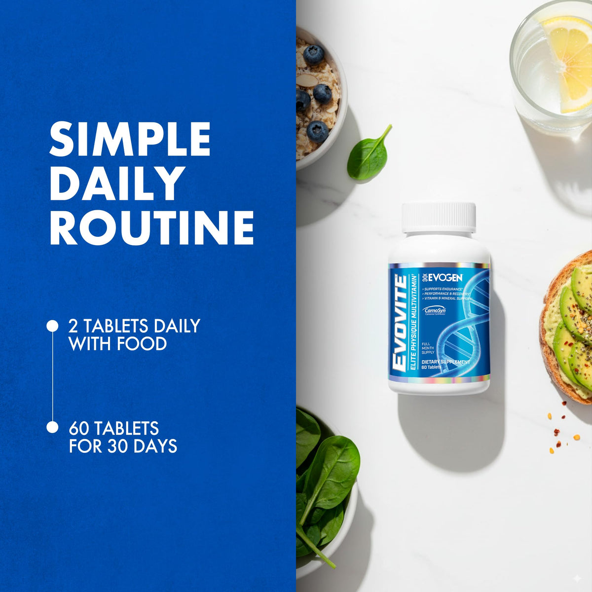 Evogen Evovite Multivitamines 30 Comprimés en main