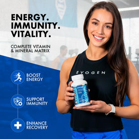 Evogen Evovite Multivitamines 30 Comprimés sur une table