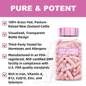 Ewecxine Complément Alimentaire Organes de Bœuf 100g ingrédients