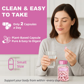 Ewecxine Complément Alimentaire Organes de Bœuf 120 Capsules sur un fond blanc