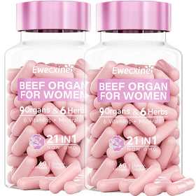 Ewecxine Complément Alimentaire Organes de Bœuf 120 Capsules vue de face