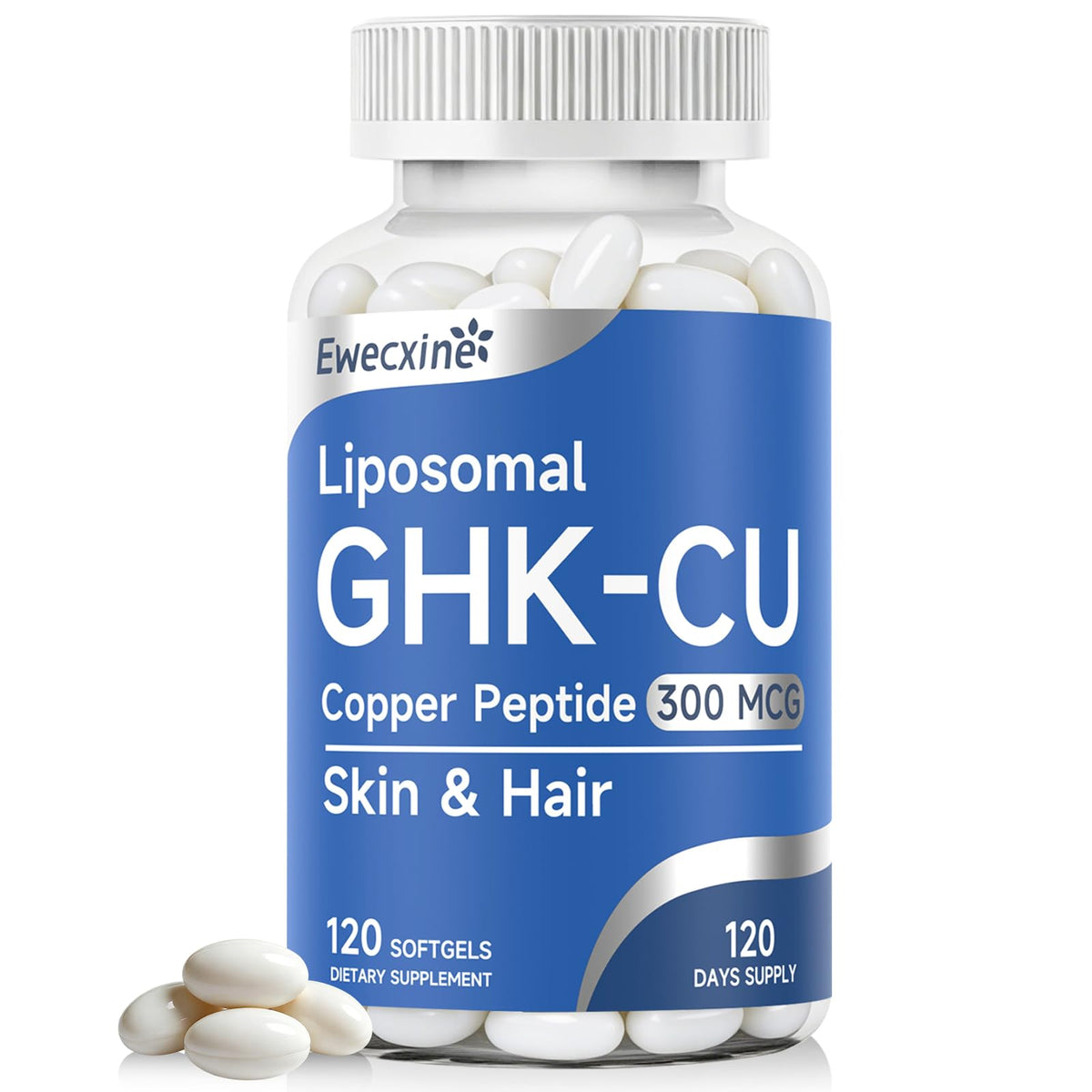 Ewecxine GHK-Cu 300 mcg gélules molles boîte avant