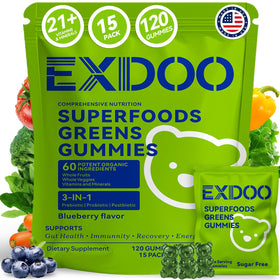 exdoo Gummies Super Greens 120 unités sachet individuel