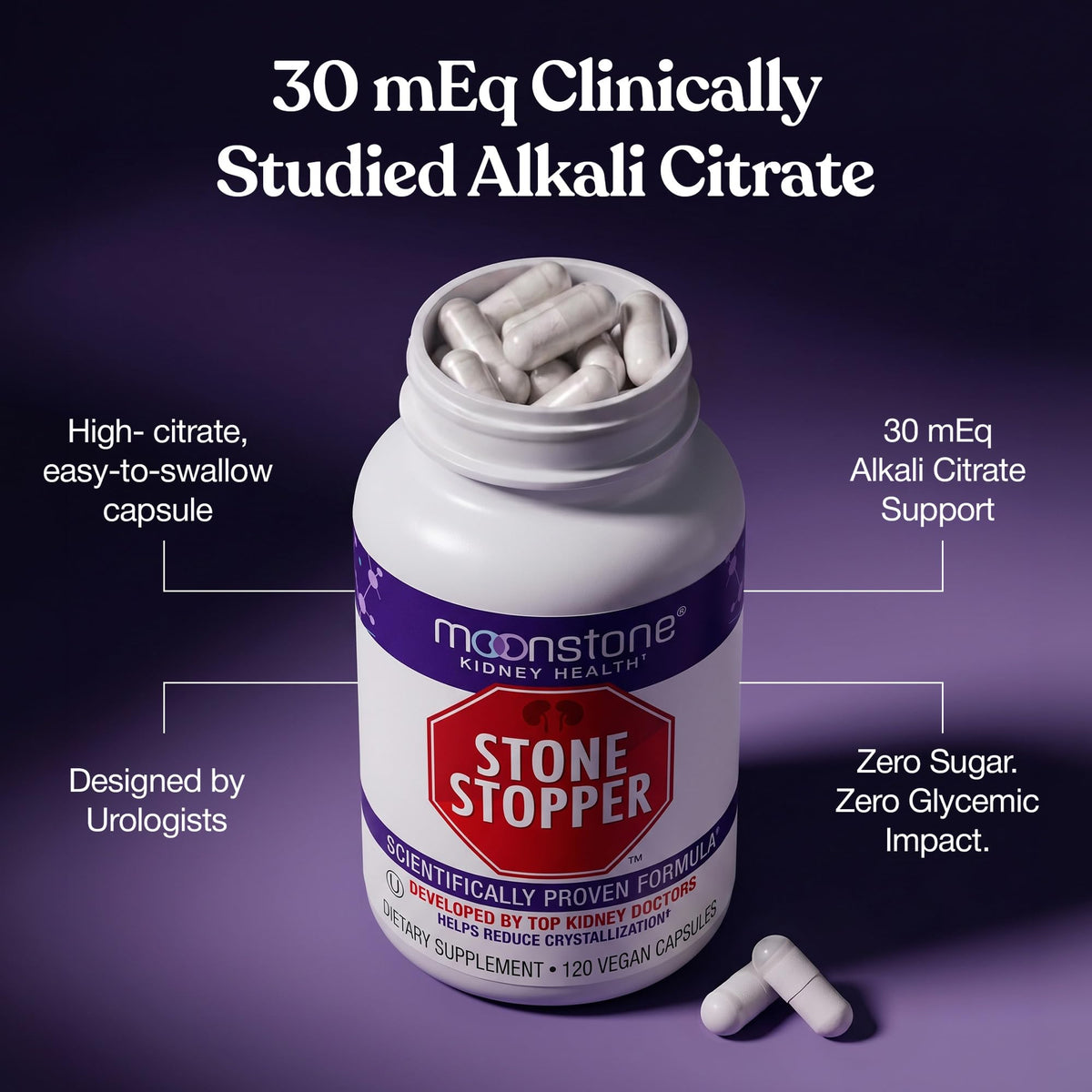Exemple de dosage recommandé pour Moonstone Capsules