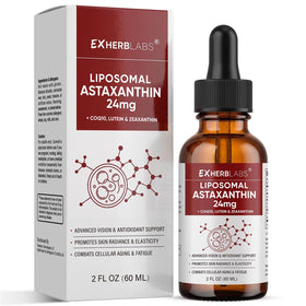 EXHERBLABS Astaxanthine Liposomale 24mg flacon avant vue