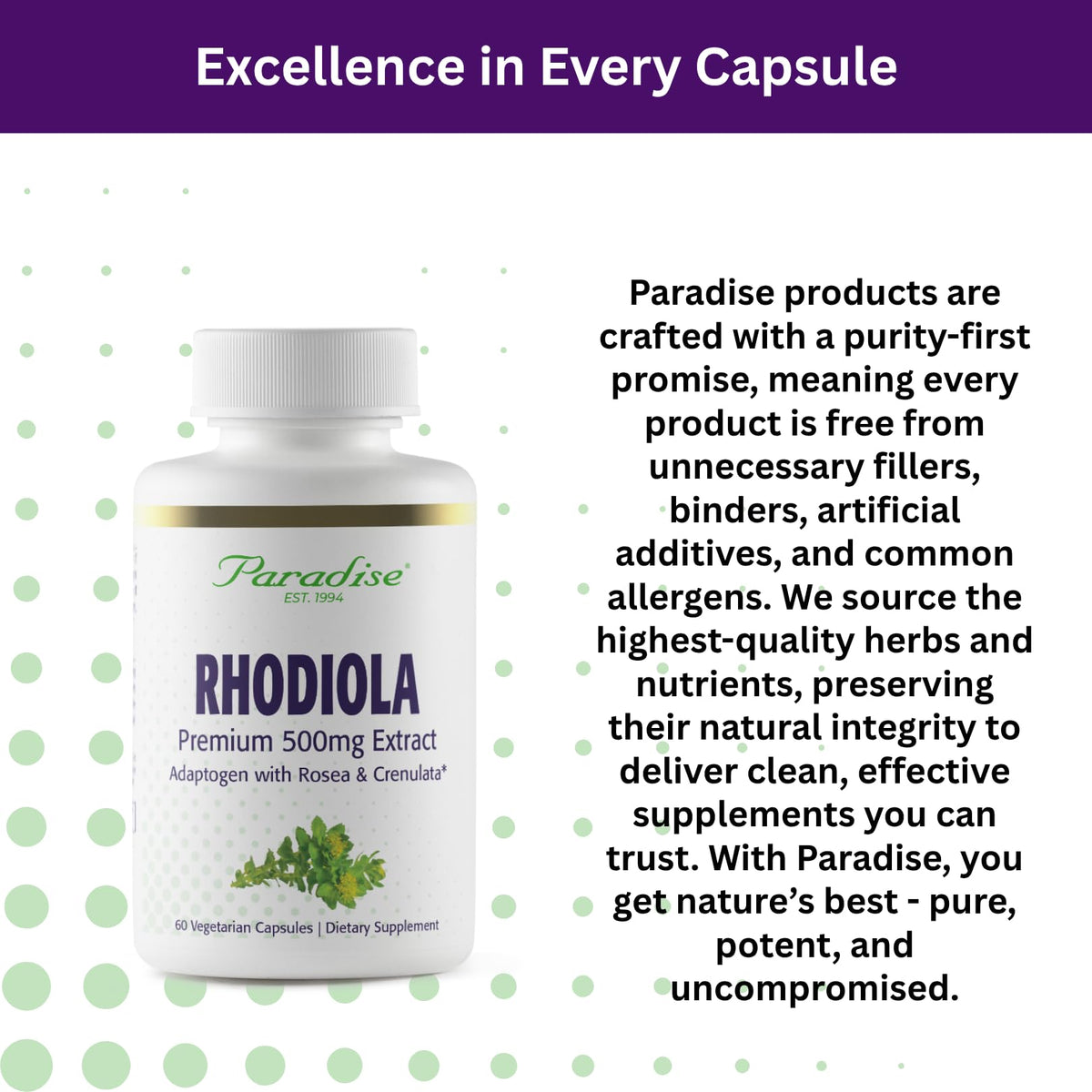 Exploration des bienfaits des capsules d'extrait de Rhodiola