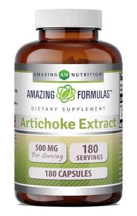 Extrait d'Artichaut Amazing Nutrition 500 mg capsules vue avant