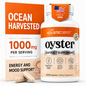 Extrait d'Huître Holistic Depot 60 capsules vue de face