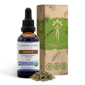 Extrait d'Hyssop Bio 2 oz en flacon avec étiquette