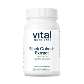 Extrait de Actée à Grappes Noires Vital Nutrients 250mg 60 capsules vue avant