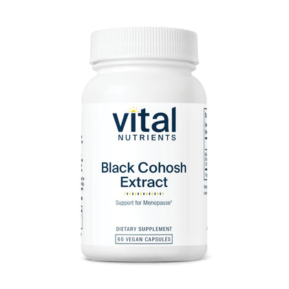 Extrait de Actée à Grappes Noires Vital Nutrients 250mg 60 capsules vue avant