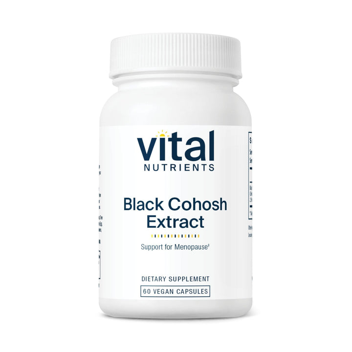 Extrait de Actée à Grappes Noires Vital Nutrients 250mg 60 capsules vue avant