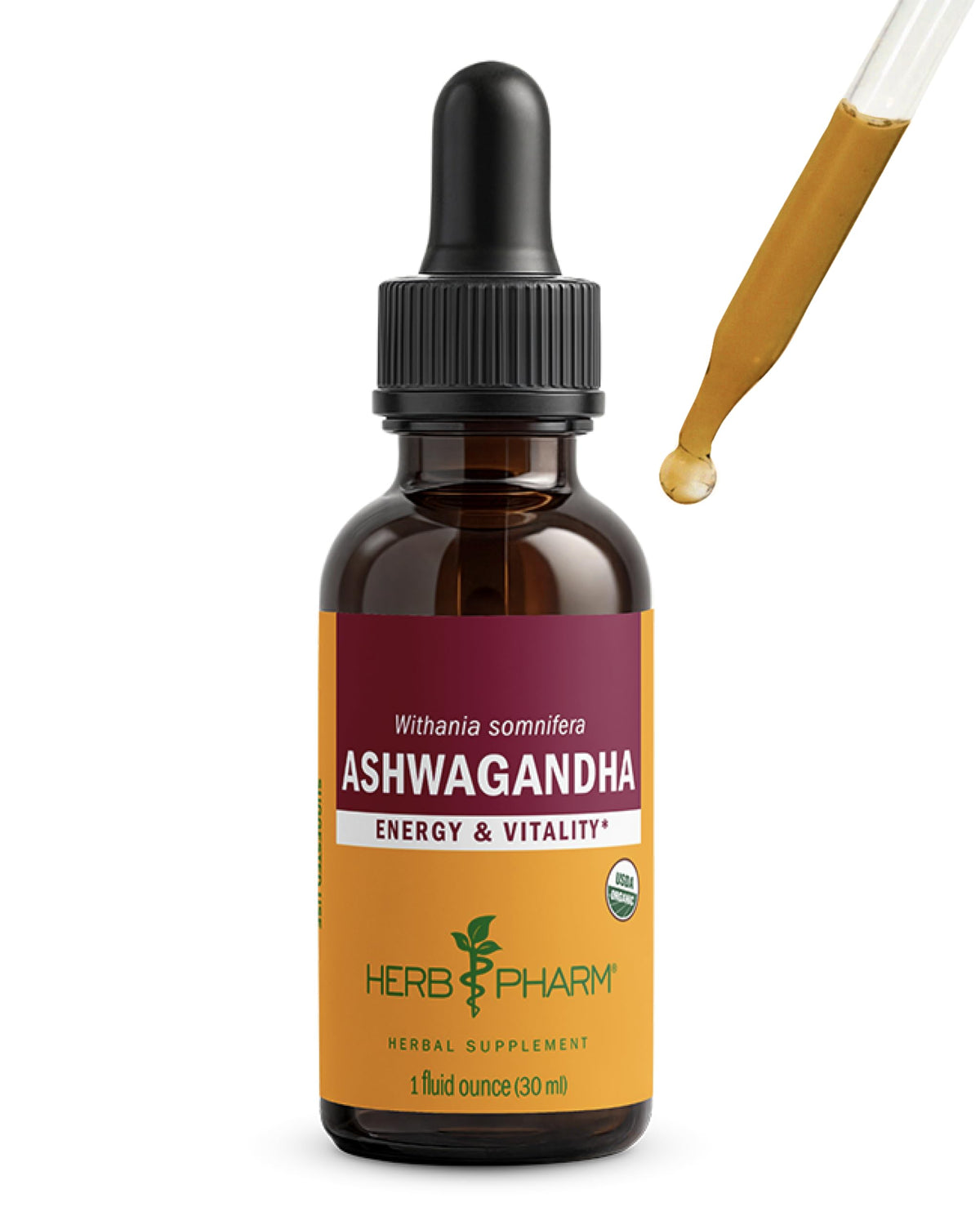Extrait de Ashwagandha Herb Pharm 59g vue de face