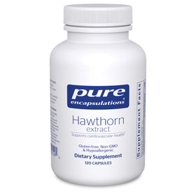 Extrait de Aubépine Pure Encapsulations 120 capsules vue avant