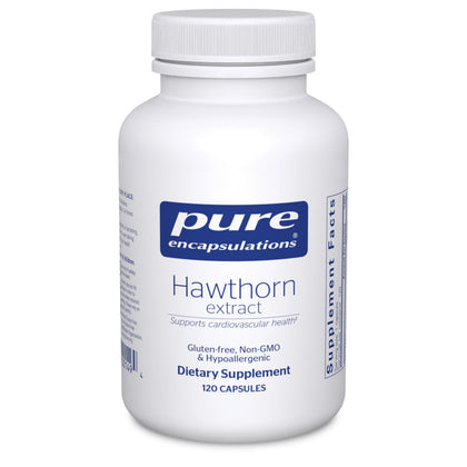 Extrait de Aubépine Pure Encapsulations 120 capsules vue avant