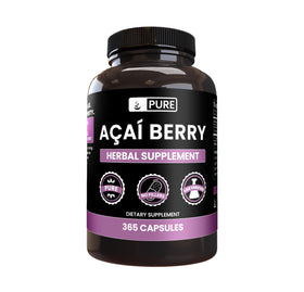 Extrait de Baies d'Acai PURE ORIGINAL INGREDIENTS capsules avant