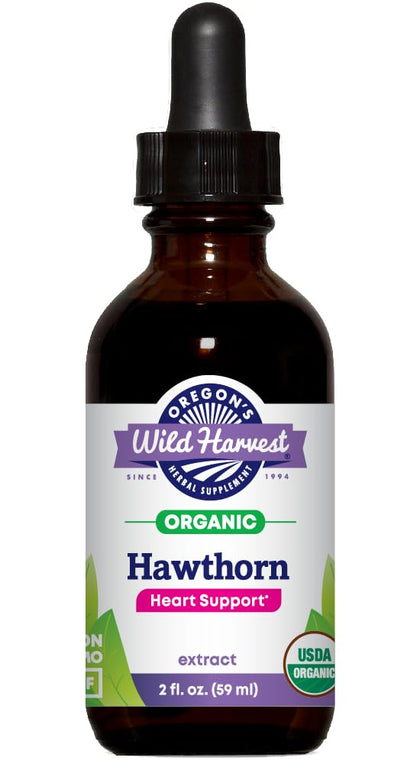 Extrait de Baies d'Aubépine Bio Oregon's Wild Harvest 60ml vue avant