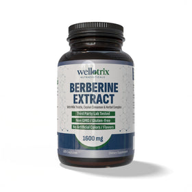 Extrait de Berbérine Wellotrix 1600 mg 120 capsules végétales vue avant