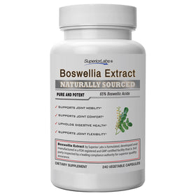 Extrait de Boswellia Serrata 500mg 240 capsules végétales, vue de face