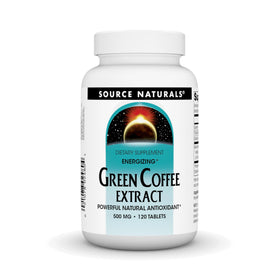 Extrait de Café Vert Source Naturals 500 mg comprimés vue de face